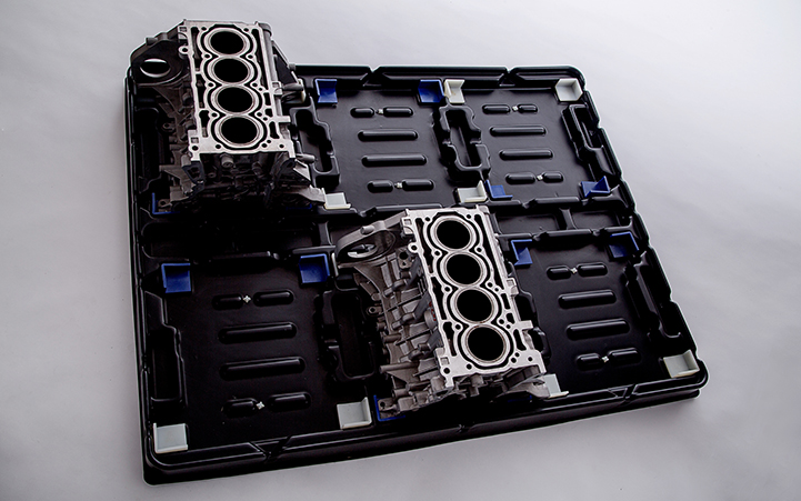 HDPE汽車(chē)4缸發(fā)動(dòng)機(jī)吸塑托盤(pán)